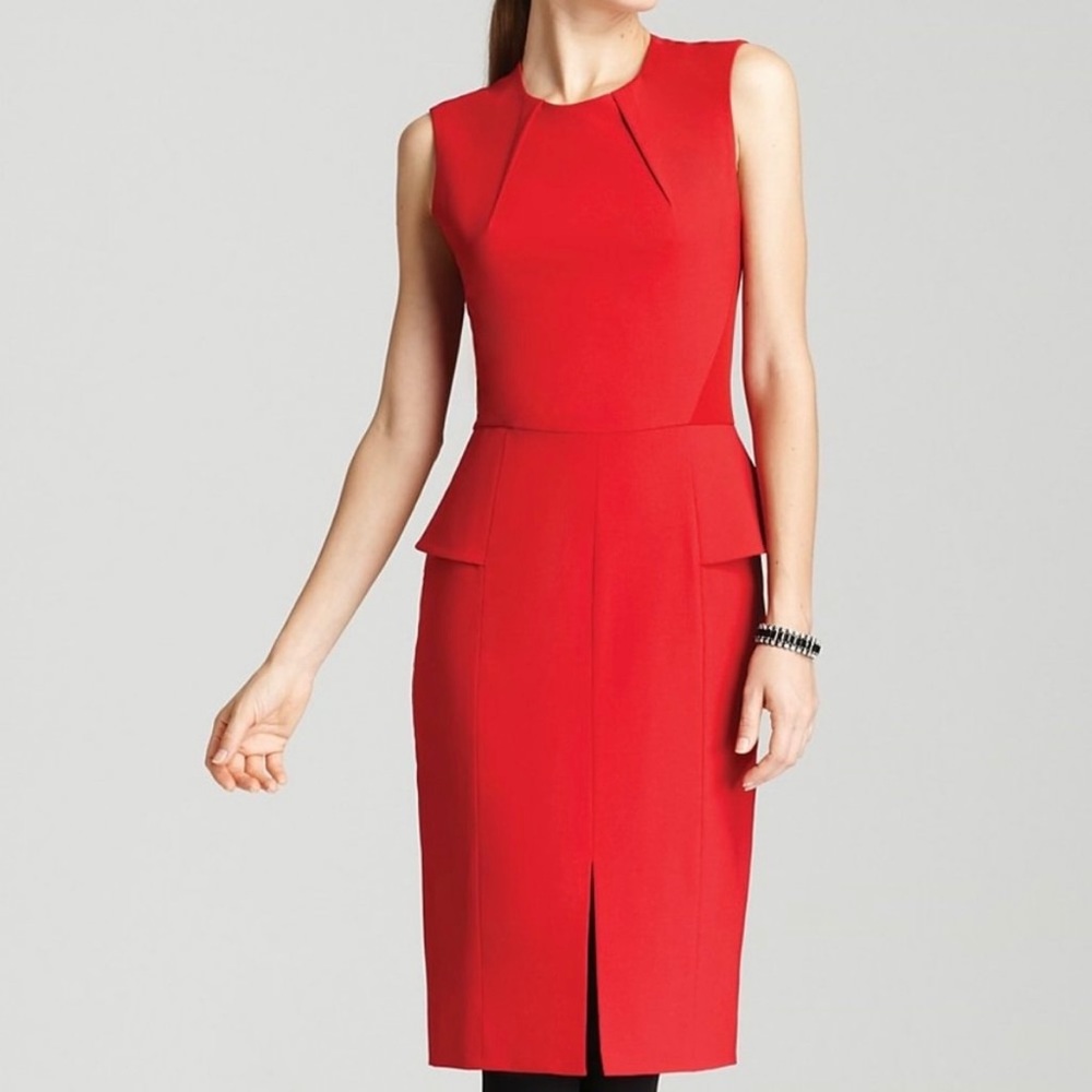 Rachel Roy Peplum Sleeveless Sheath Dress